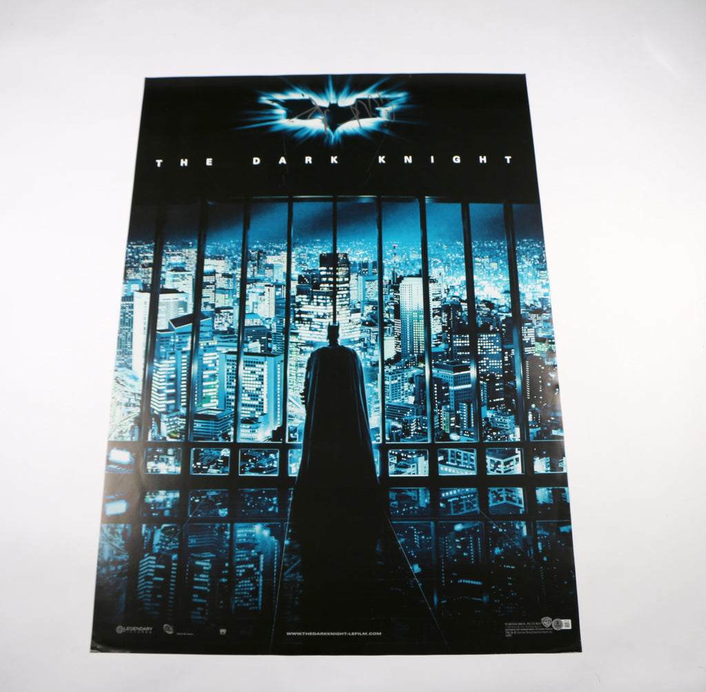 Christian Bale Signed Poster Original The Dark Knight Full Size Auto Beckett