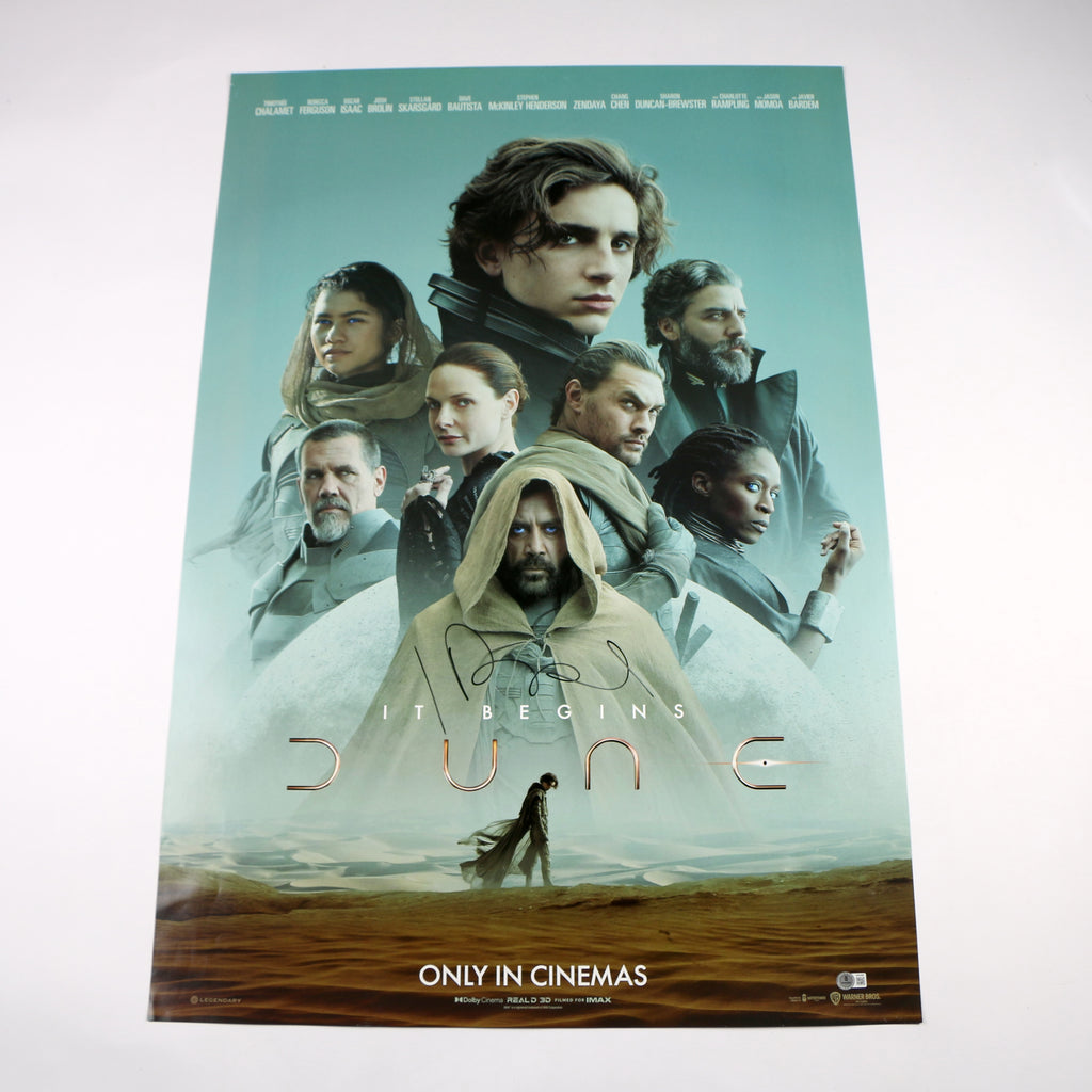 Javier Bardem Signed Poster Authentic Full Size Dune Auto Dune Movie Beckett