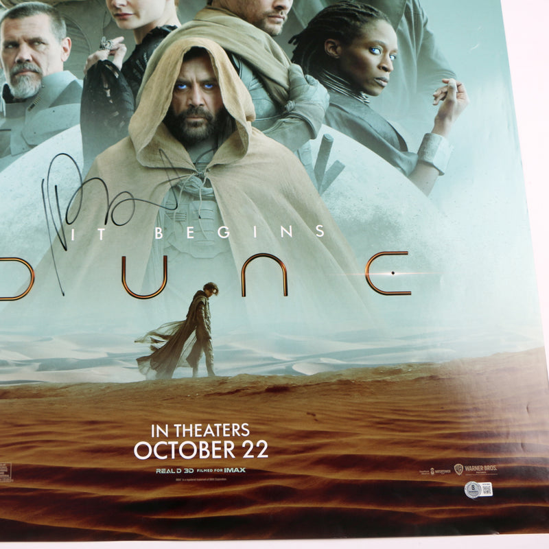 Javier Bardem Signed Poster Authentic Full Size Dune Auto Dune Movie Beckett