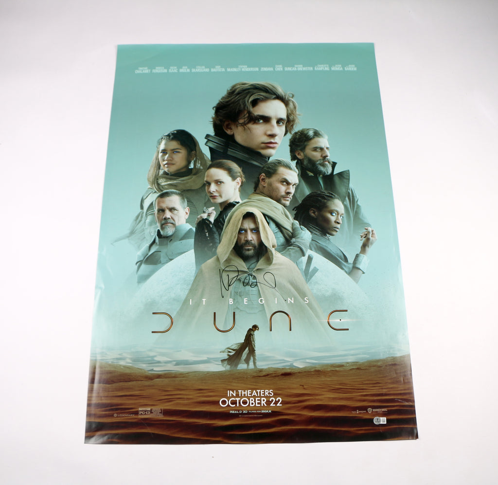 Javier Bardem Signed Poster Authentic Full Size Dune Auto Dune Movie Beckett