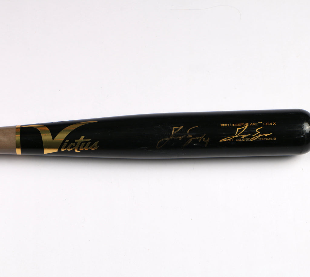 George Springer signed Bat Game Used Toronto Blue Jays Astros Beckett