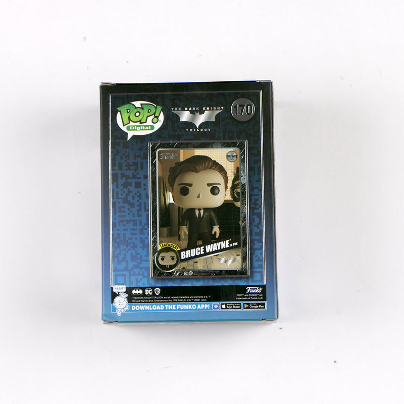 Christian Bale Signed Funko Pop 170 Bruce Wayne The Dark Knight Trilogy Beckett