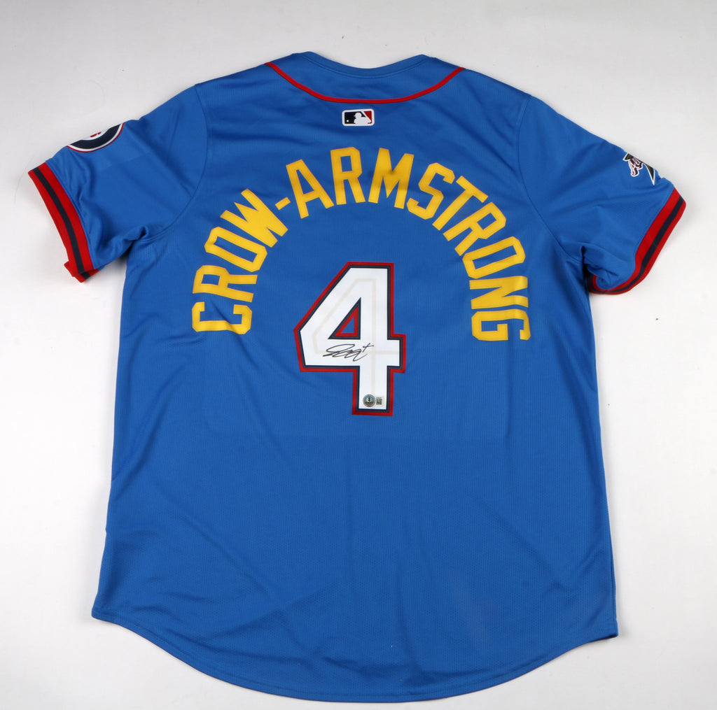 Pete Crow Armstrong Signed Jersey 2025 All Star Game Chicago Cubs Beckett