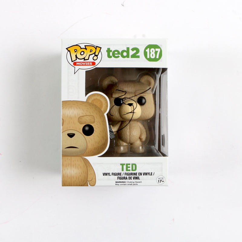 Mark Wahlberg Signed Funko Pop 188 Ted Ted 2 Beckett
