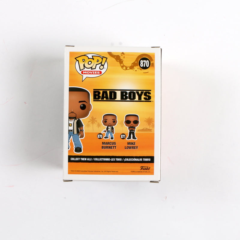 Martin Lawrence Signed Funko Pop 870 Bad Boys 'Marcus Burnett' Martin Lawrence Autograph Beckett COA