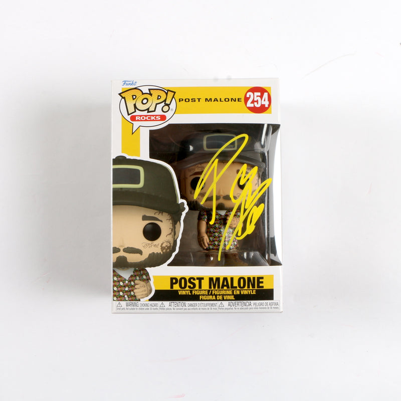 Post Malone Signed Funko Pop Post Malone 254 Pop Rocks Music