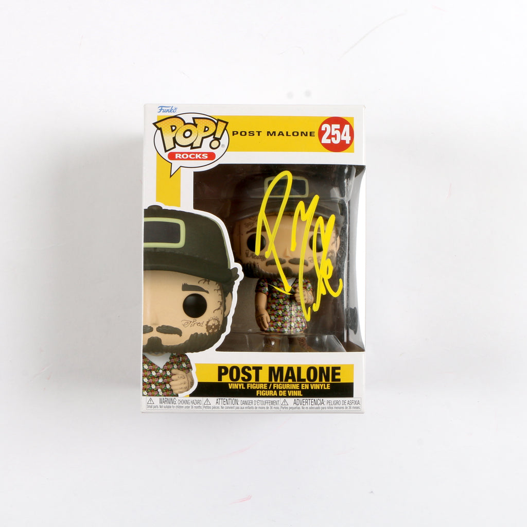 Post Malone Signed Funko Pop Post Malone 254 Pop Rocks Music Beckett