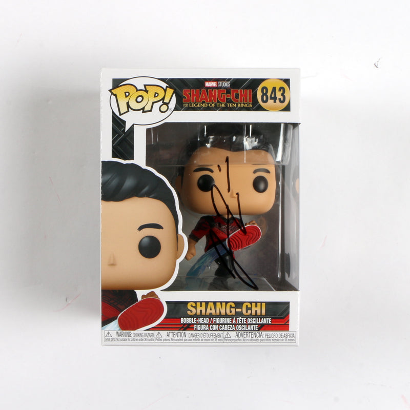 Simu Liu Signed Funko Pop Shang Chi 843 Pop Marvel Beckett