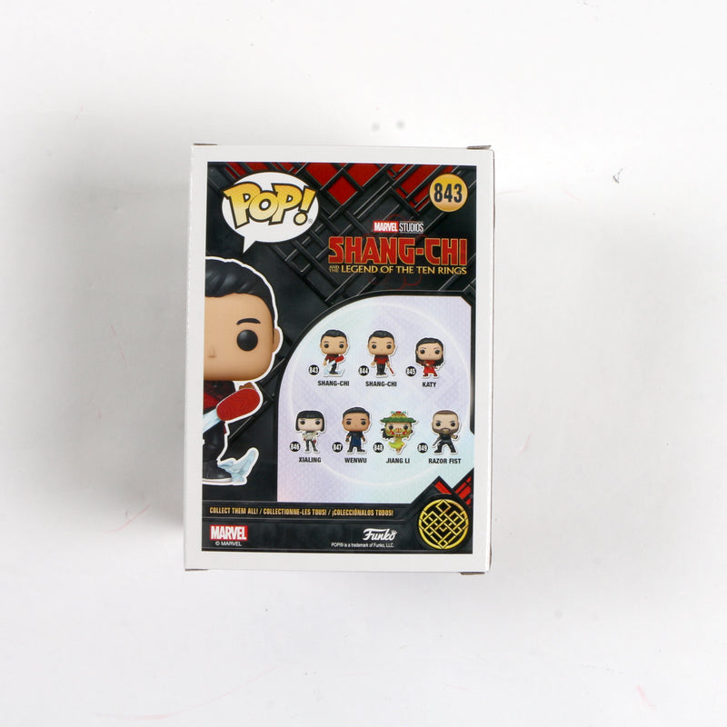 Simu Liu Signed Funko Pop Shang Chi 843 Pop Marvel Beckett