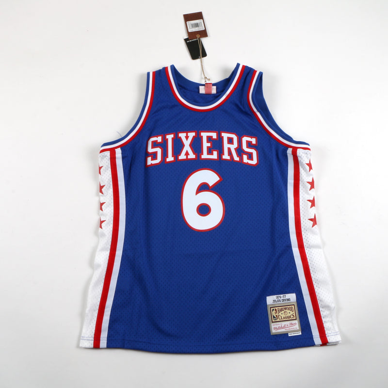 Julius Erving Signed Jersey Philadelphia 76ers Mitchell & Ness Dr. J Signed Beckett