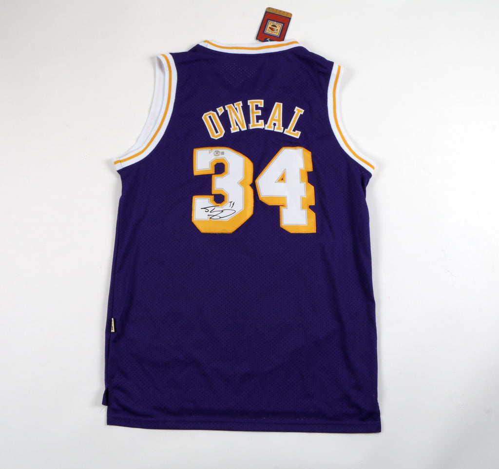 Shaq Signed Jersey Los Angeles Lakers Shaquille O'neal Auto Beckett