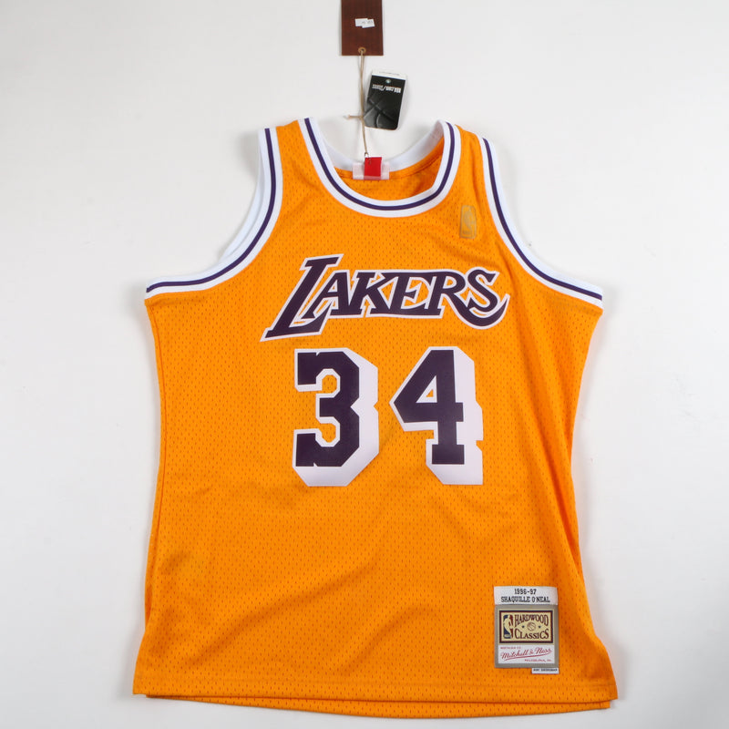 Shaquille O'Neal Signed Mitchell&Ness Los Angeles Lakers Shirt