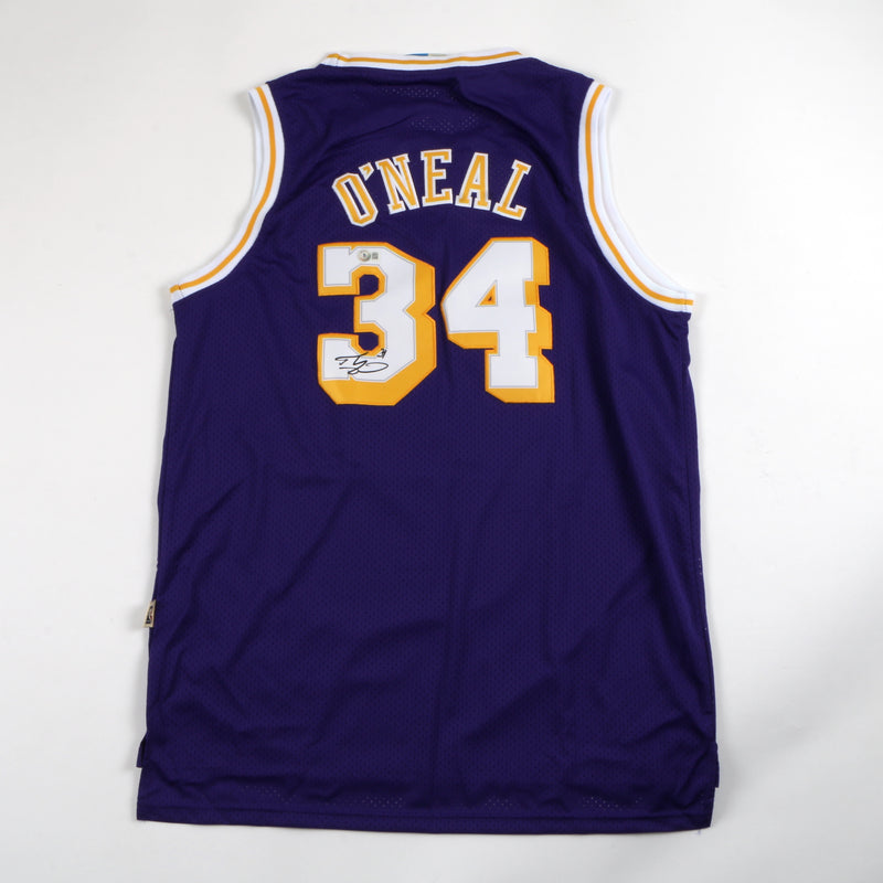 Shaq Signed Jersey Los Angeles Lakers Shaquille O'neal Auto Beckett