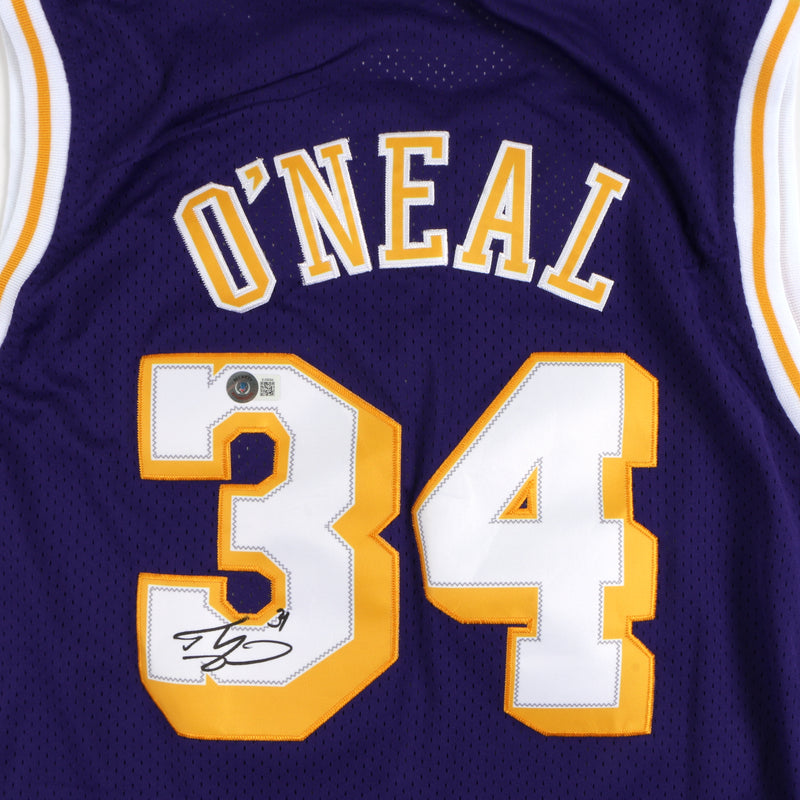 Shaq Signed Jersey Los Angeles Lakers Shaquille O'neal Auto Beckett