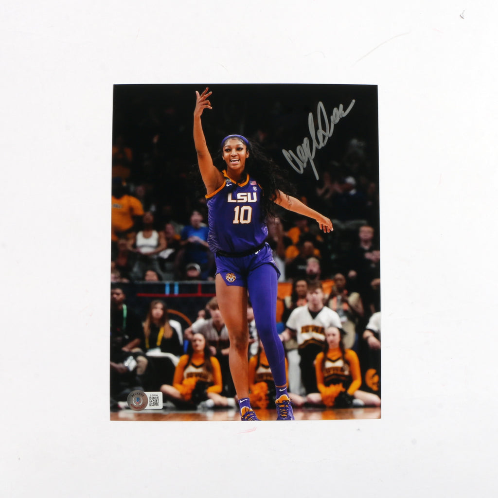 Angel Reese Signed Photo 8x10 LSU Tigers Women's Basketball Champion Beckett