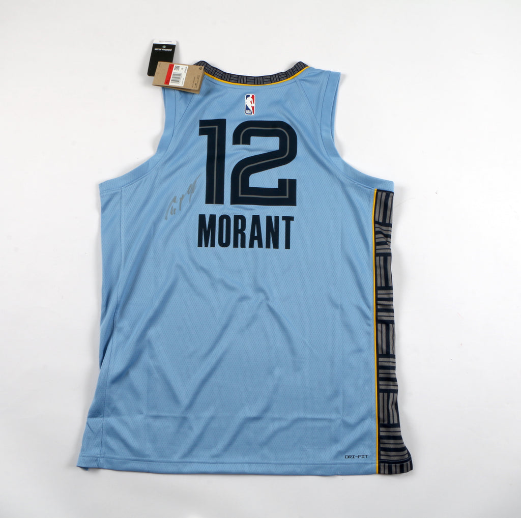 JA Morant Signed Autographed Jersey Memphis Grizzlies Beckett