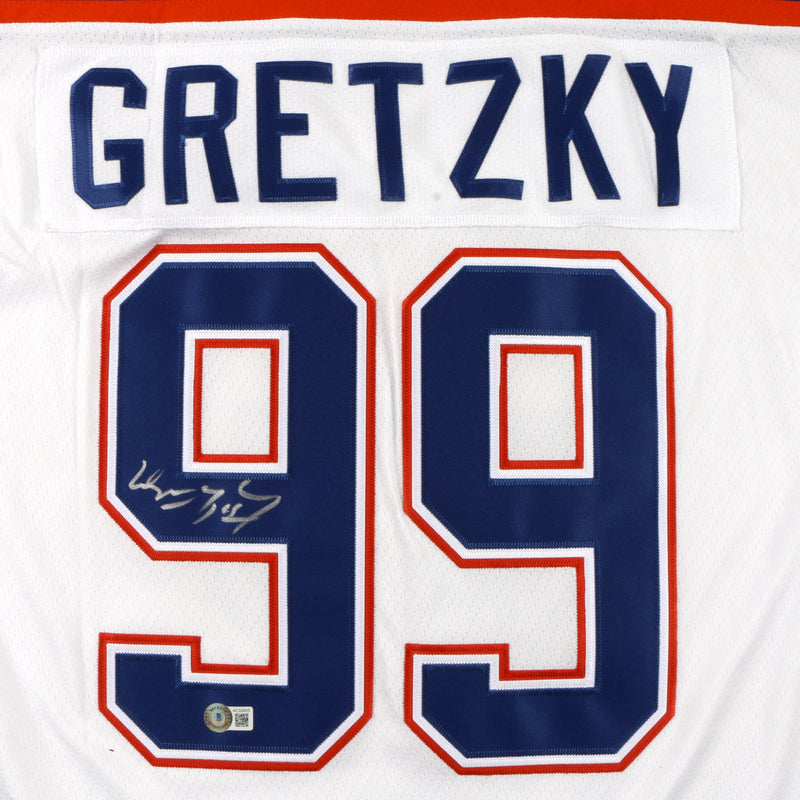 Wayne Gretzky signed autographed Jersey Edmonton Oilers Beckett COA