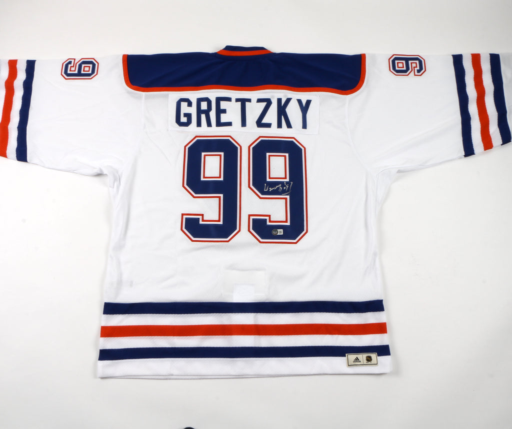 Wayne Gretzky signed autographed Jersey Edmonton Oilers Beckett COA