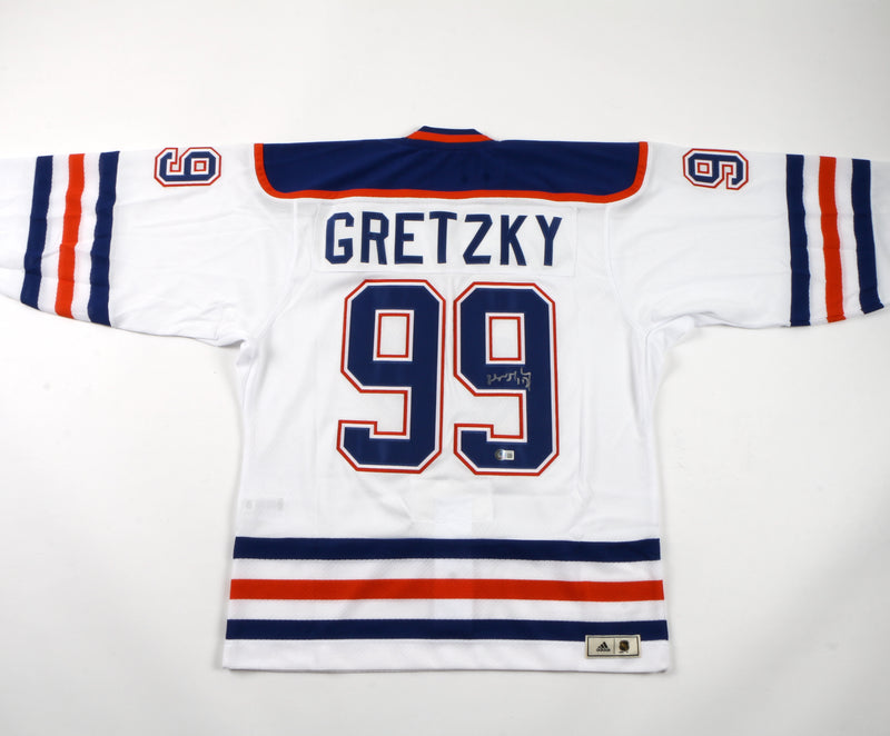 Wayne Gretzky signed autographed Jersey Edmonton Oilers Beckett COA