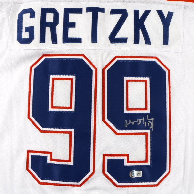 Wayne Gretzky signed autographed Jersey Edmonton Oilers Beckett COA