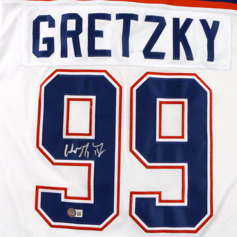 Wayne Gretzky signed autographed Jersey Edmonton Oilers Beckett COA