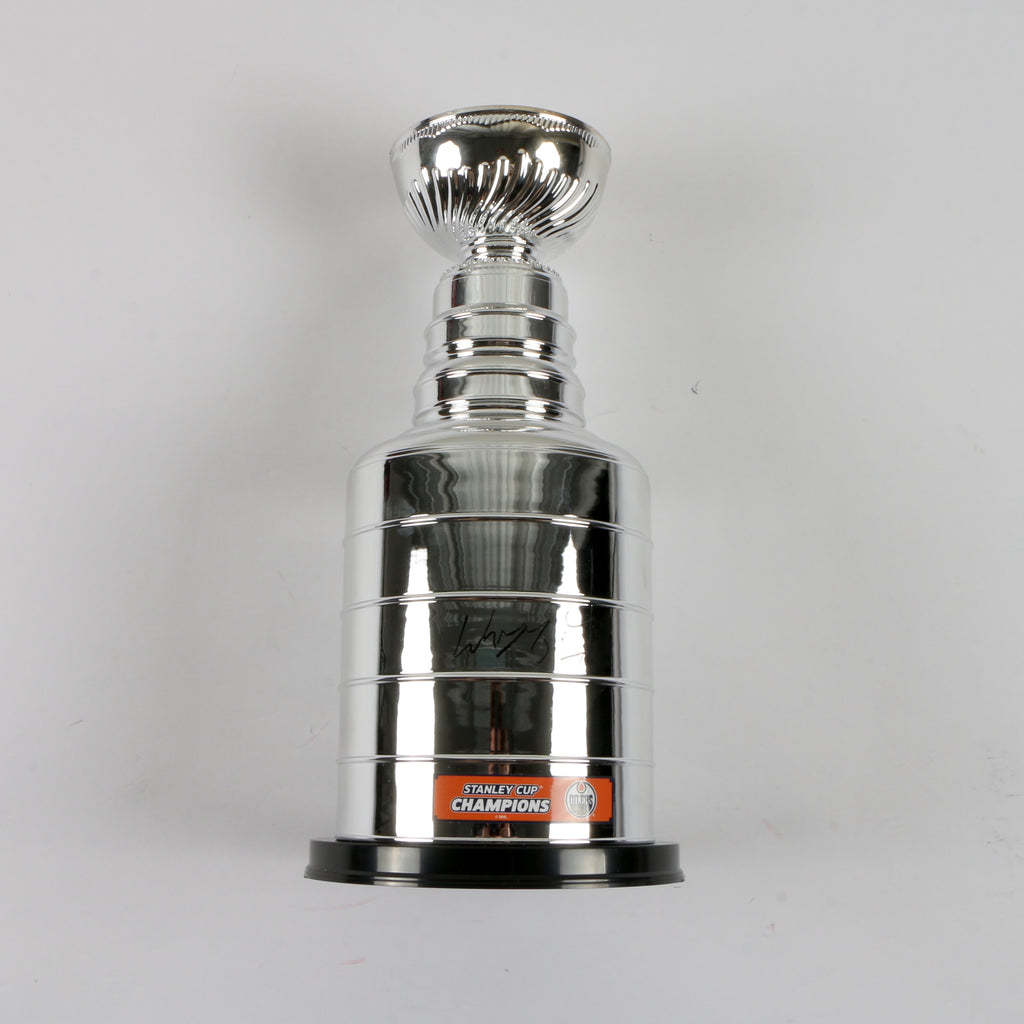 Wayne Gretzky signed autographed Stanley Cup Trophy 14in Oilers Beckett COA