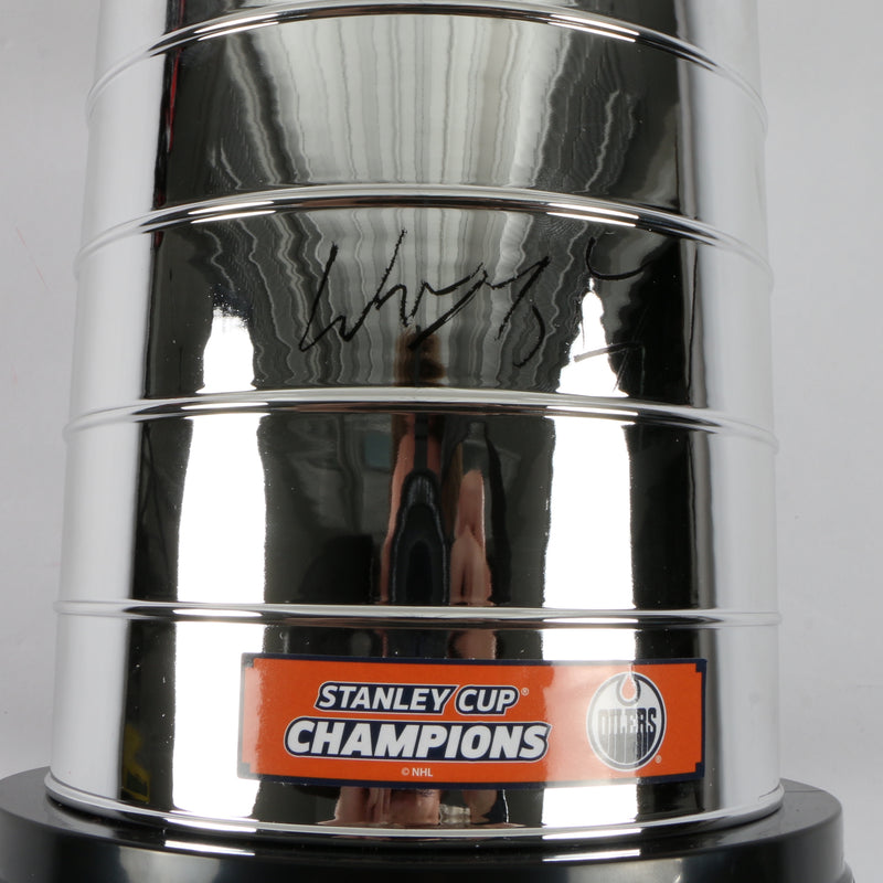 Wayne Gretzky signed autographed Stanley Cup Trophy 14in Oilers Beckett COA