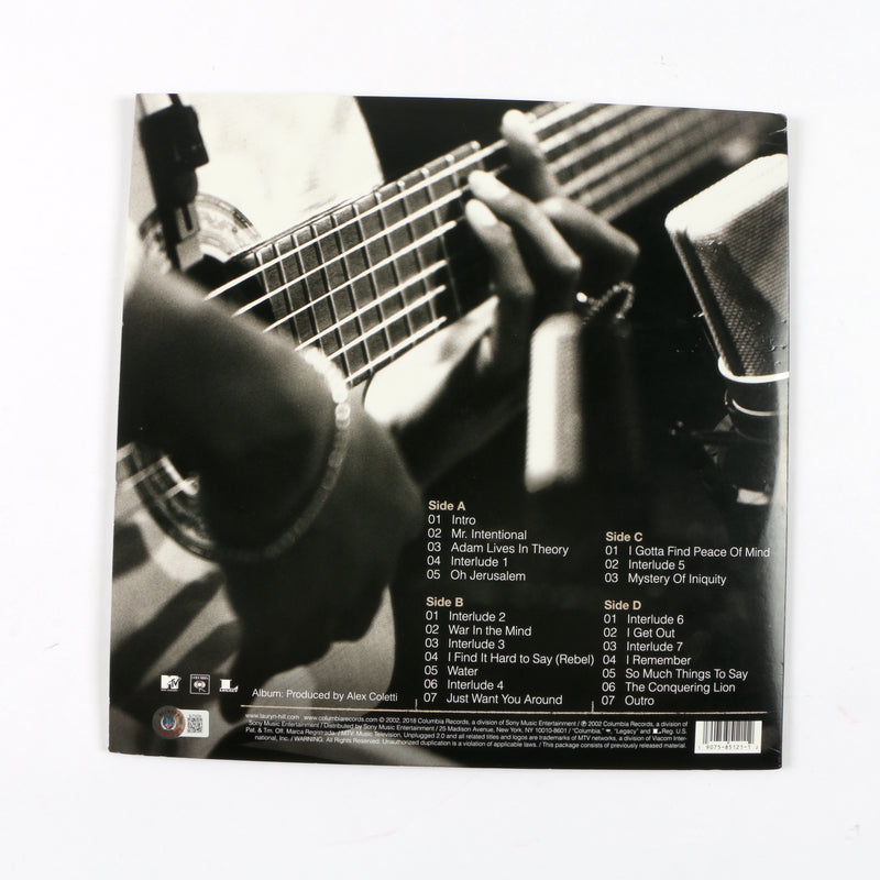 Lauryn Hill Signed Autographed Vinyl MTV Unplugged 2.0 Album Vinyl Beckett COA