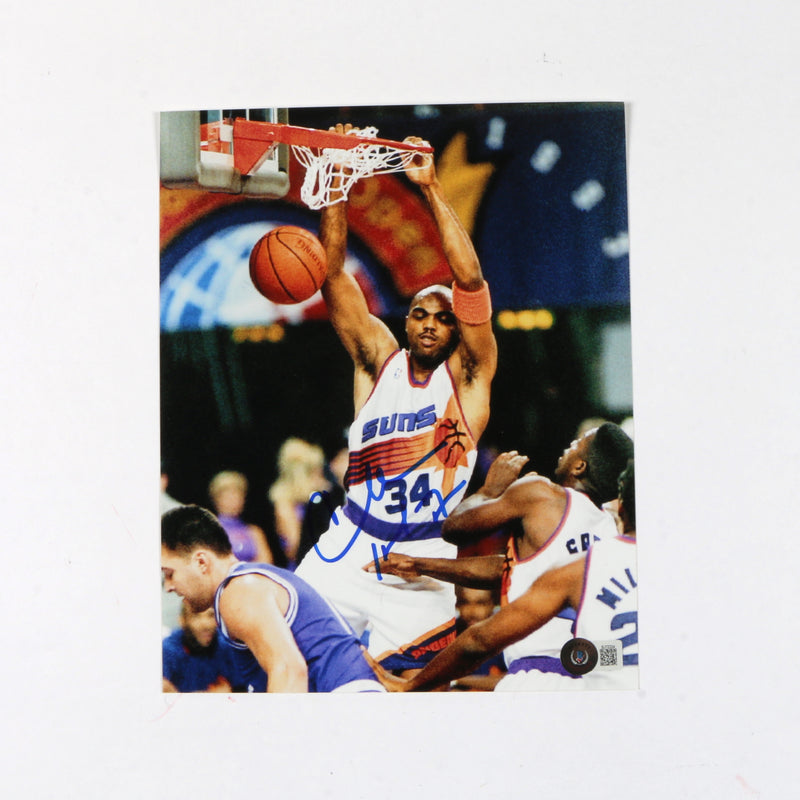 Charles Barkley Signed 8x10 Photo Phoneix Suns Beckett