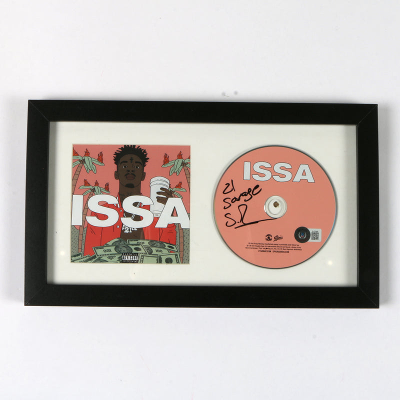 21 Savage Signed Issa CD Framed Beckett 21 Savage auto