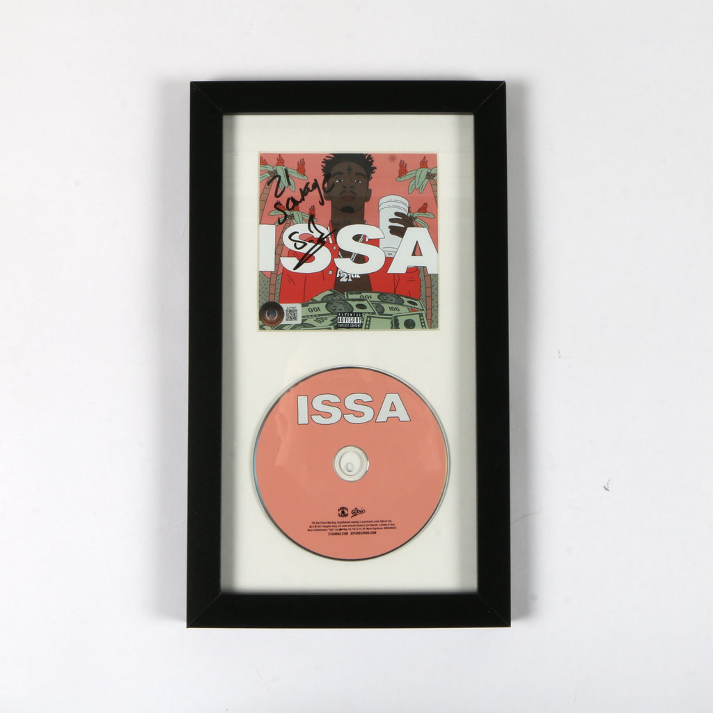 21 Savage Signed Issa CD Framed Beckett 21 Savage auto