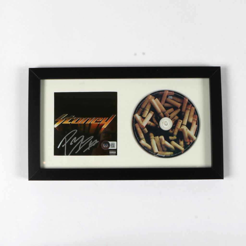 Post Malone Signed autographed Album Cover Framed with CD Beckett COA