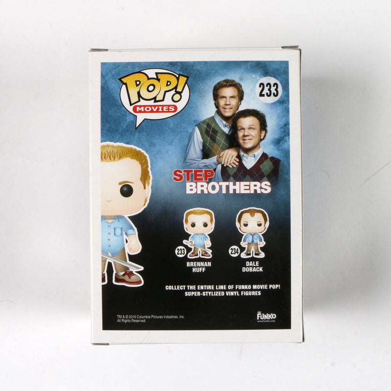 Will Ferrell Signed Funko Pop 233 Brennan Huff "Step Brothers" Autograph Beckett COA