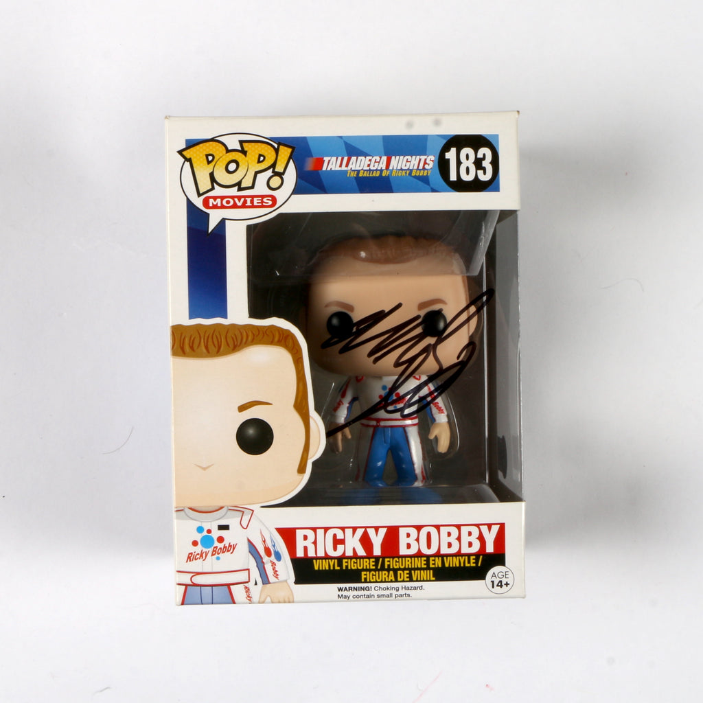 Will Ferrell Signed Funko Pop 183 Ricky Bobby "Talladega Nights" Autograph Beckett COA