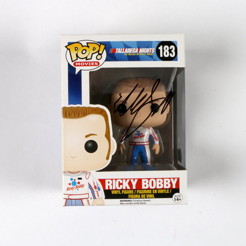 Will Ferrell Signed Funko Pop 183 Ricky Bobby "Talladega Nights" Autograph Beckett COA