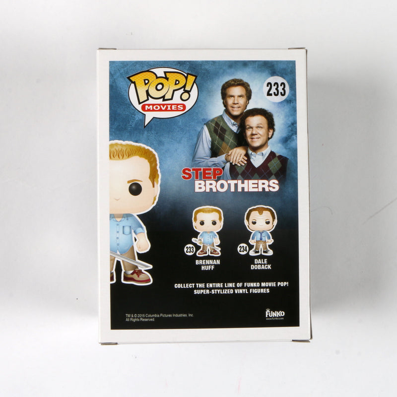 Will Ferrell Signed Funko Pop 233 Brennan Huff "Step Brothers" Autograph Beckett COA