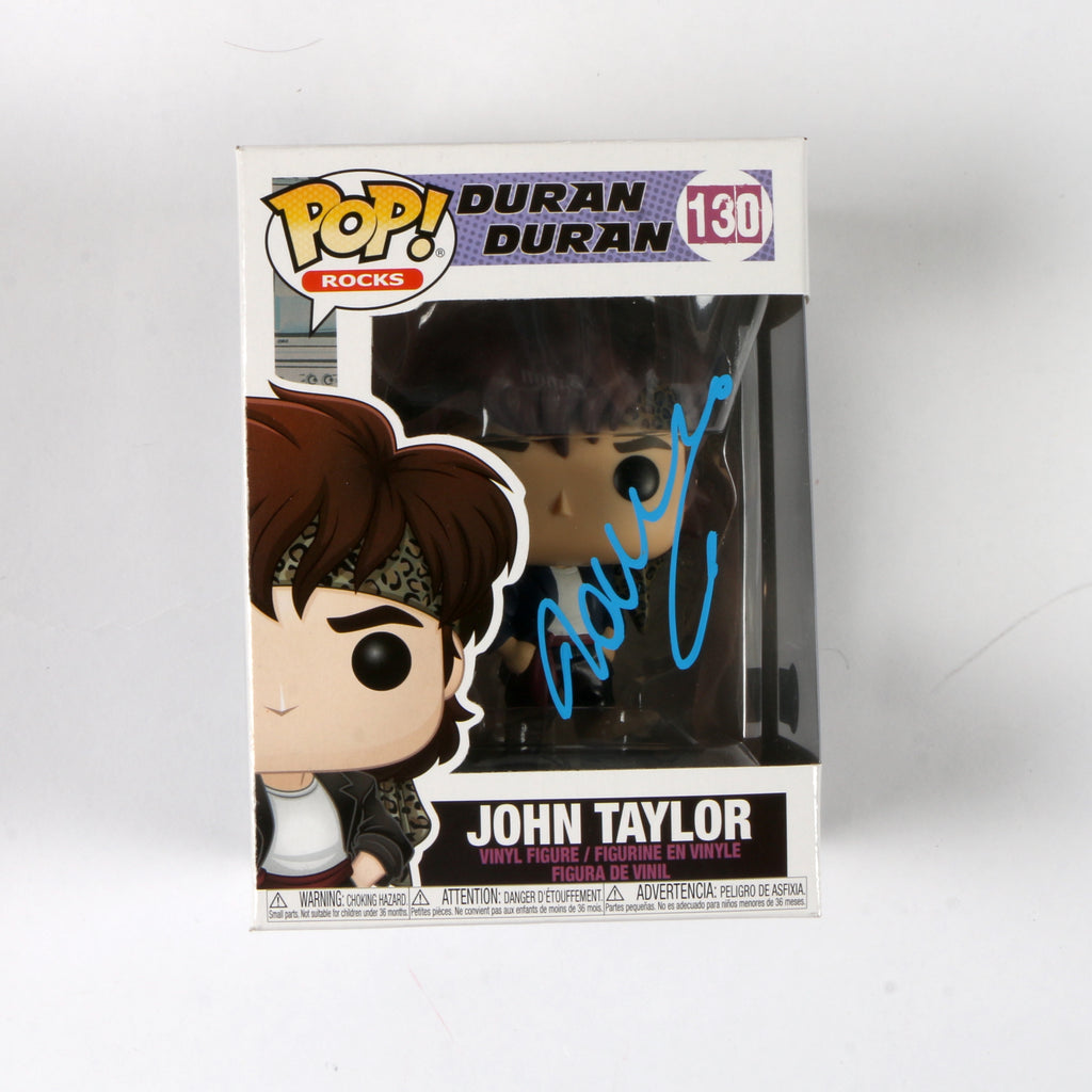 John Taylor Signed Funko Pop 130 Duran Duran 'John Taylor' John Taylor Autograph Beckett COA