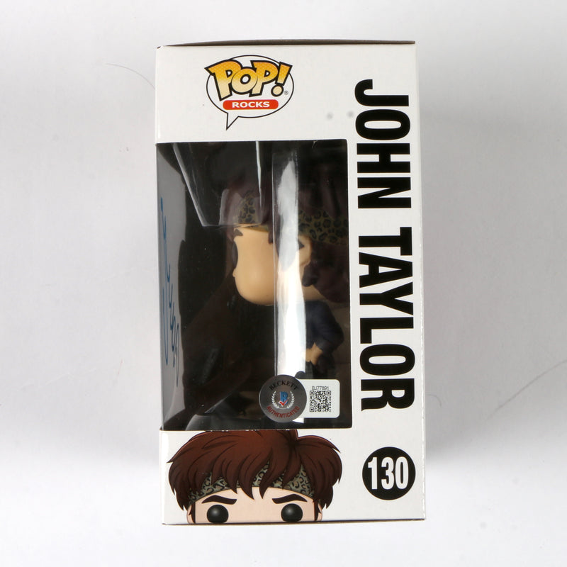 John Taylor Signed Funko Pop 130 Duran Duran 'John Taylor' John Taylor Autograph Beckett COA