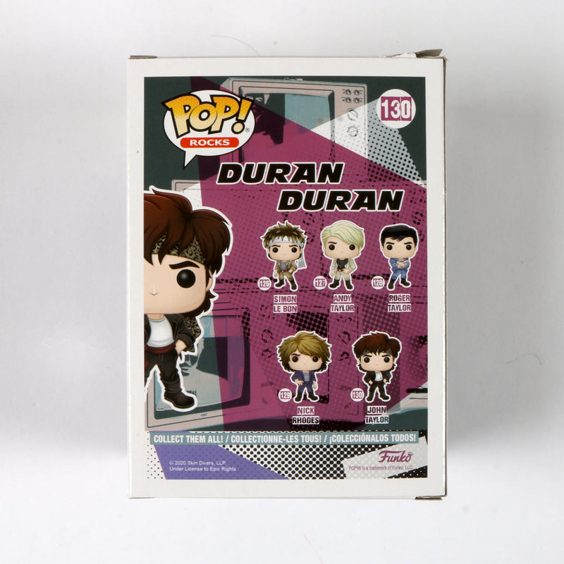 John Taylor Signed Funko Pop 130 Duran Duran 'John Taylor' John Taylor Autograph Beckett COA