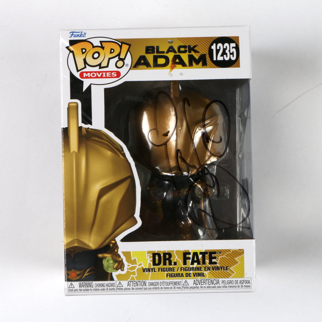 Pierce Brosnan Signed Funko Pop 1235 Black Adam 'Dr. Fate' Pierce Brosnan Autograph Beckett COA