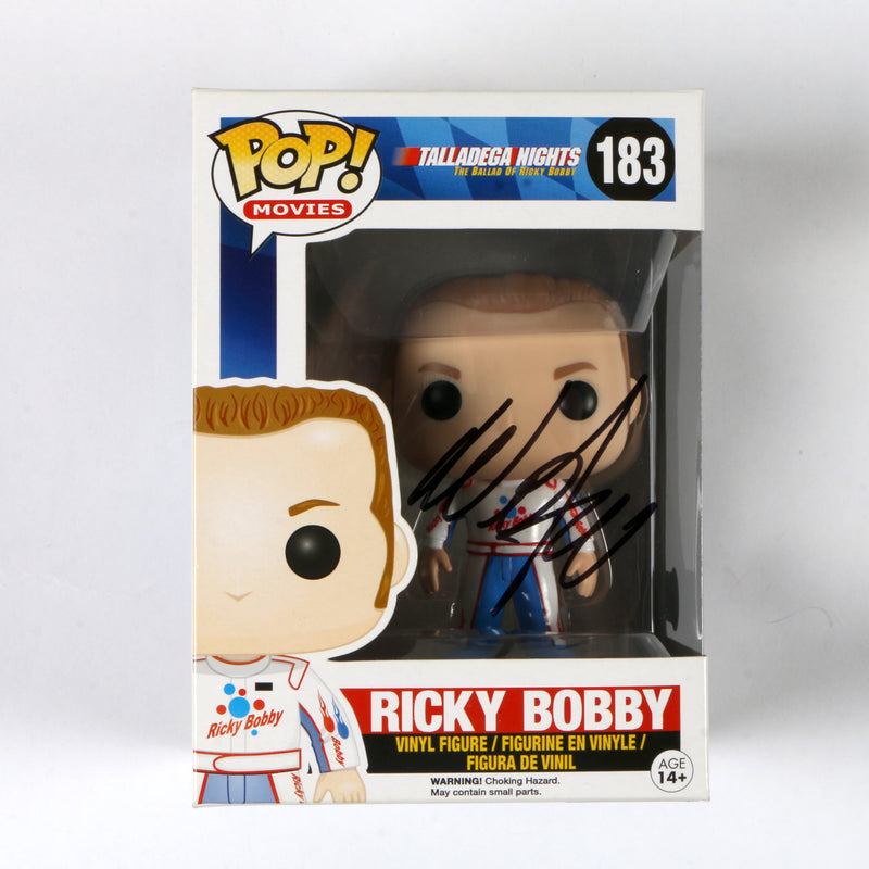 Will Ferrell Signed Funko Pop 183 Ricky Bobby "Talladega Nights" Autograph Beckett COA