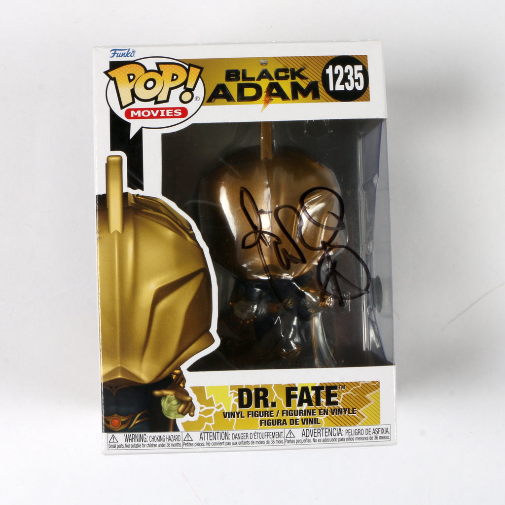 Pierce Brosnan Signed Funko Pop 1235 Black Adam 'Dr. Fate' Pierce Brosnan Autograph Beckett COA