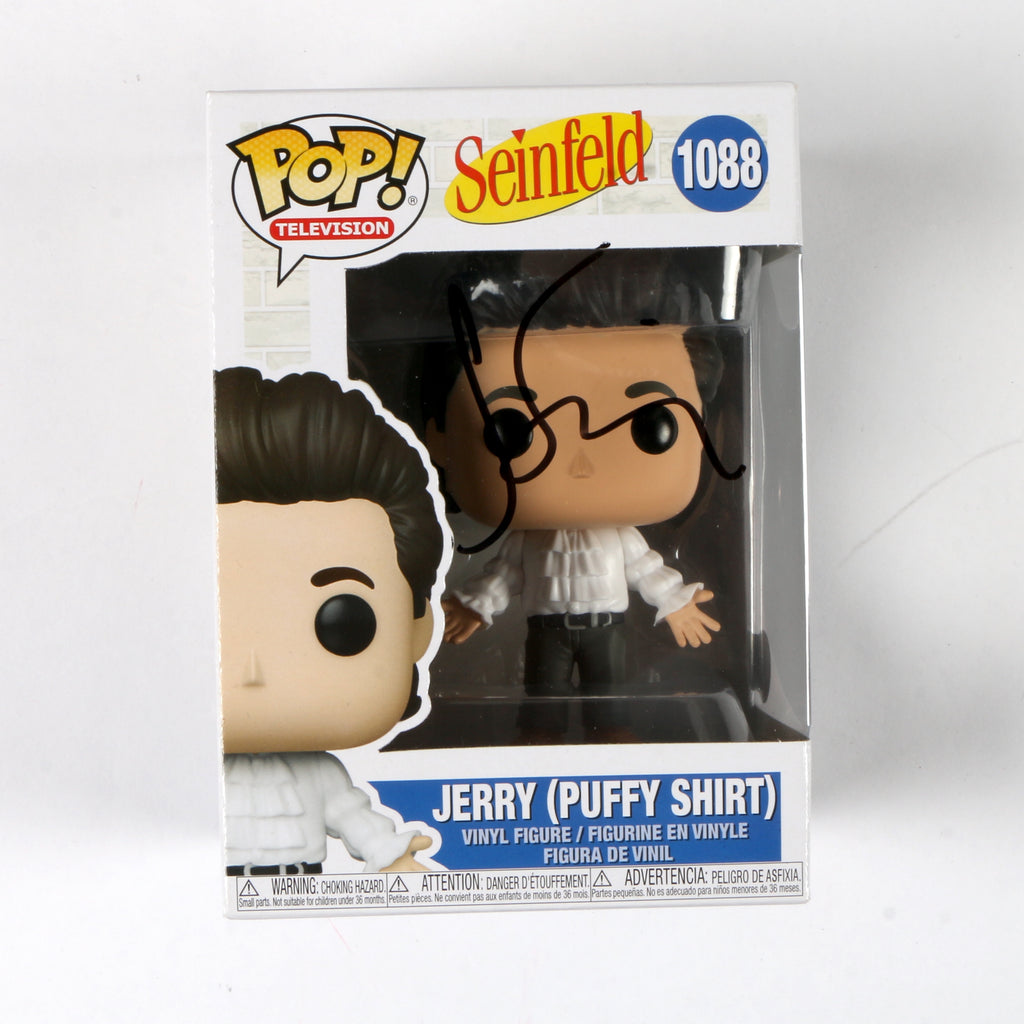 Jerry Seinfeld Signed Funko Pop 1088 "Jerry (Puffer Shirt)" Seinfeld Autograph Beckett COA