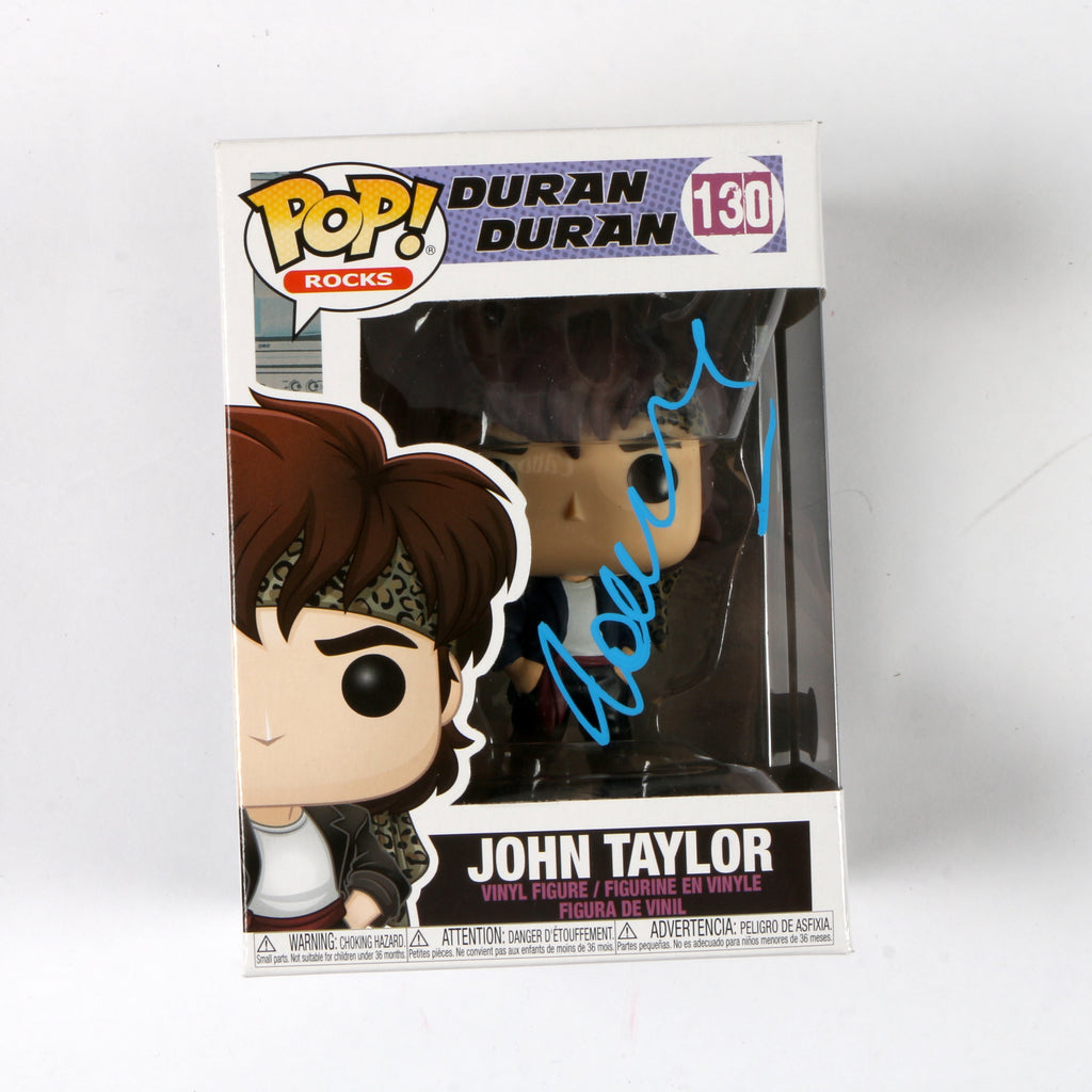 John Taylor Signed Funko Pop 130 Duran Duran 'John Taylor' John Taylor Autograph Beckett COA