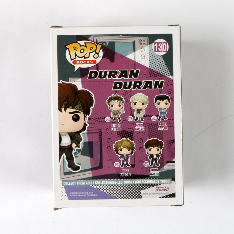 John Taylor Signed Funko Pop 130 Duran Duran 'John Taylor' John Taylor Autograph Beckett COA