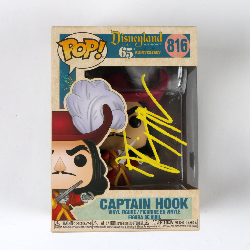 Dustin Hoffman Signed Funko Pop 816 'Captain Hook' Disneyland Resort 65th Anniversary Dustin Hoffman Autograph Beckett COA