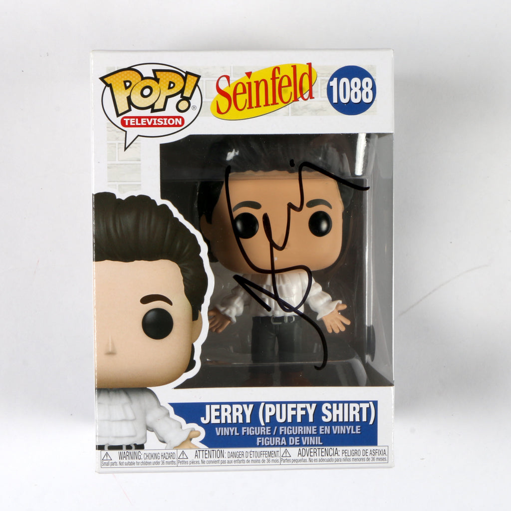 Jerry Seinfeld Signed Funko Pop 1088 "Jerry (Puffer Shirt)" Seinfeld Autograph Beckett COA