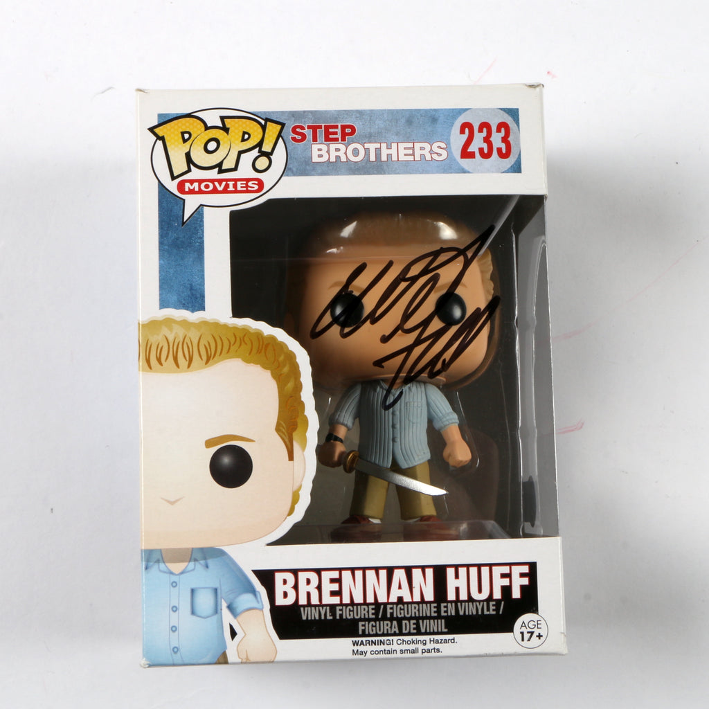 Will Ferrell Signed Funko Pop 233 Brennan Huff "Step Brothers" Autograph Beckett COA