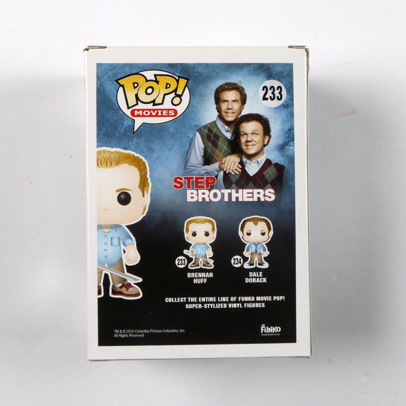 Will Ferrell Signed Funko Pop 233 Brennan Huff "Step Brothers" Autograph Beckett COA