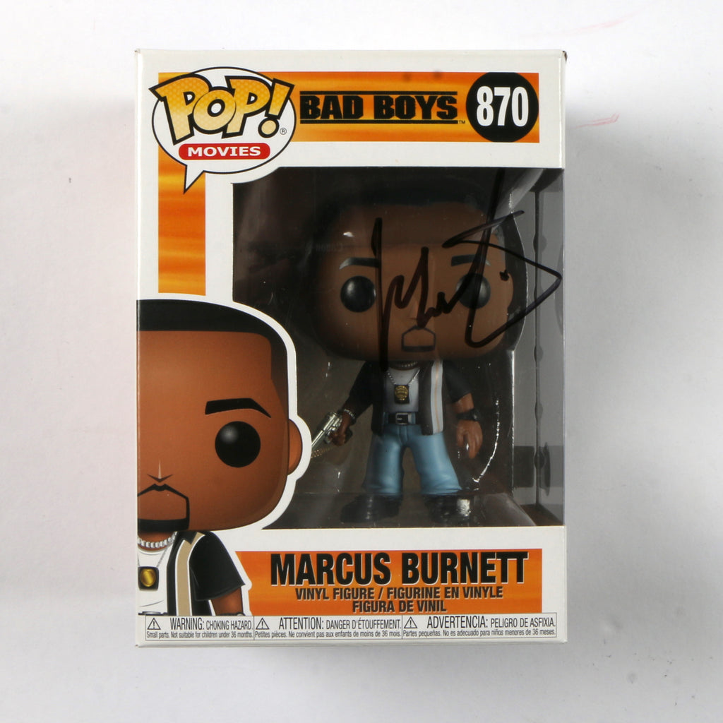 Martin Lawrence Signed Funko Pop 870 Bad Boys 'Marcus Burnett' Martin Lawrence Autograph Beckett COA